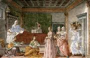Domenico Ghirlandaio Birth of St John the Baptist oil on canvas